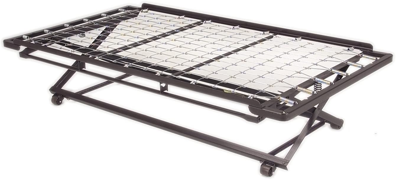 Metal Day Bed (Daybed) Frame & Pop up 33" Trundle with Great Firm Mattresses Included Package Deal!