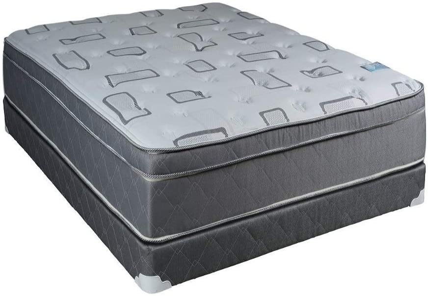 Natural Trophy Twin Size Medium Plush Eurotop Mattress & Box Spring