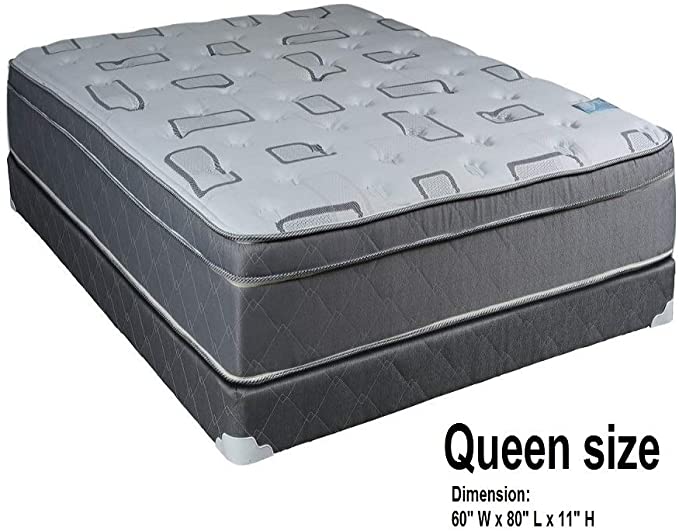 Natural Trophy Queen Size Medium Plush Eurotop Mattress & Box Spring