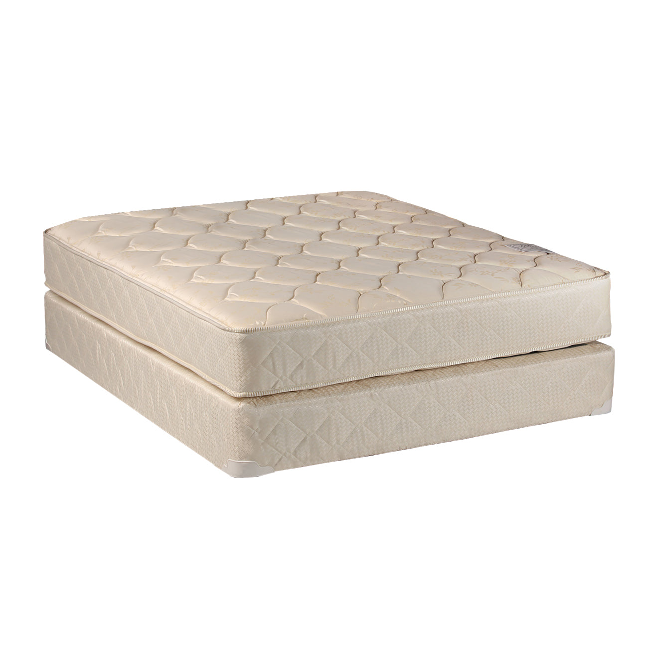 Comfort Classic Gentle Firm Twin Size Mattress and Box Spring Set - Fully Assembled, Orthopedic, Good for Your Back - Long Lasting and 1 Sided