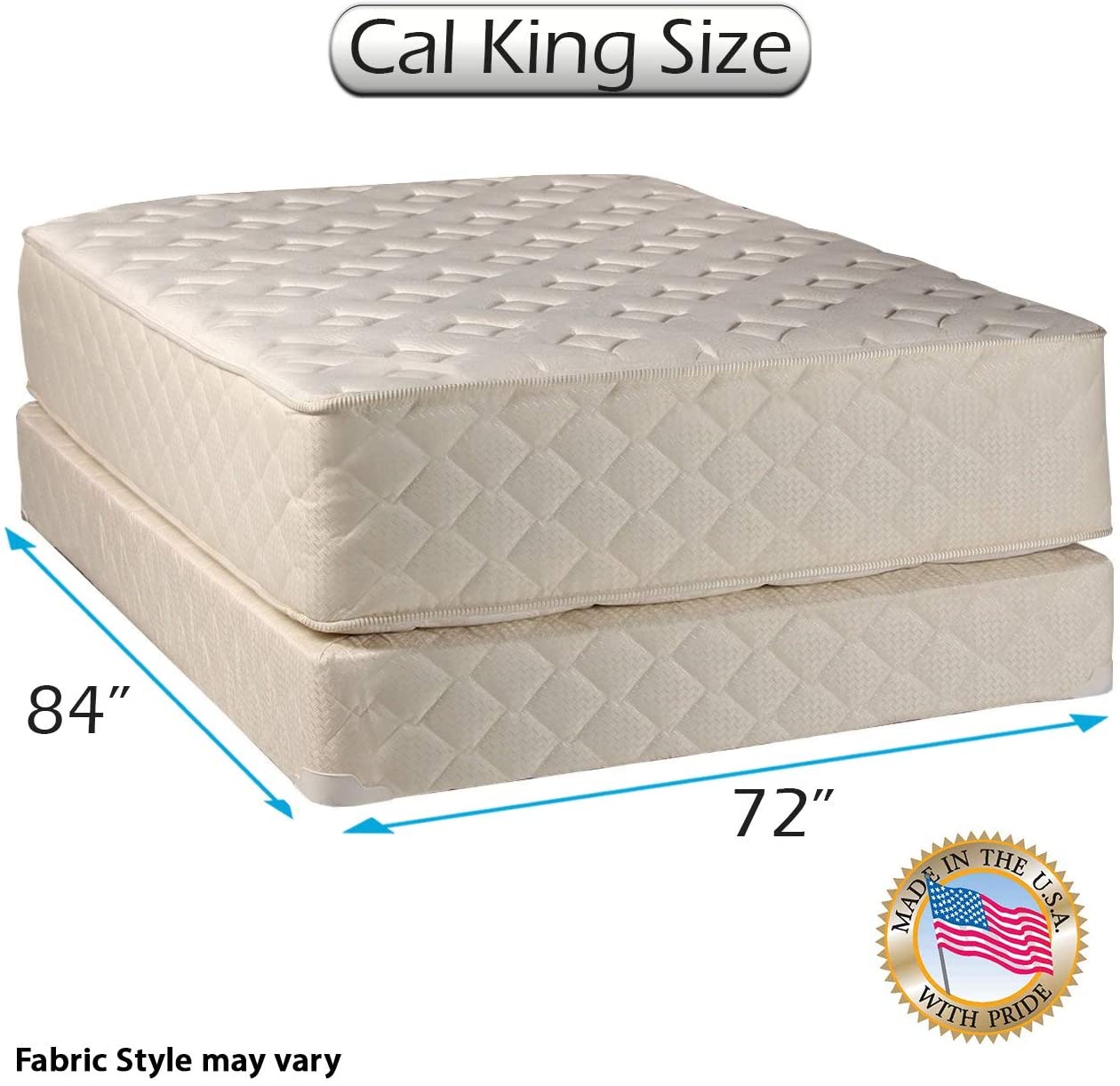 Highlight Luxury Firm California King Mattress & Box Spring Set
