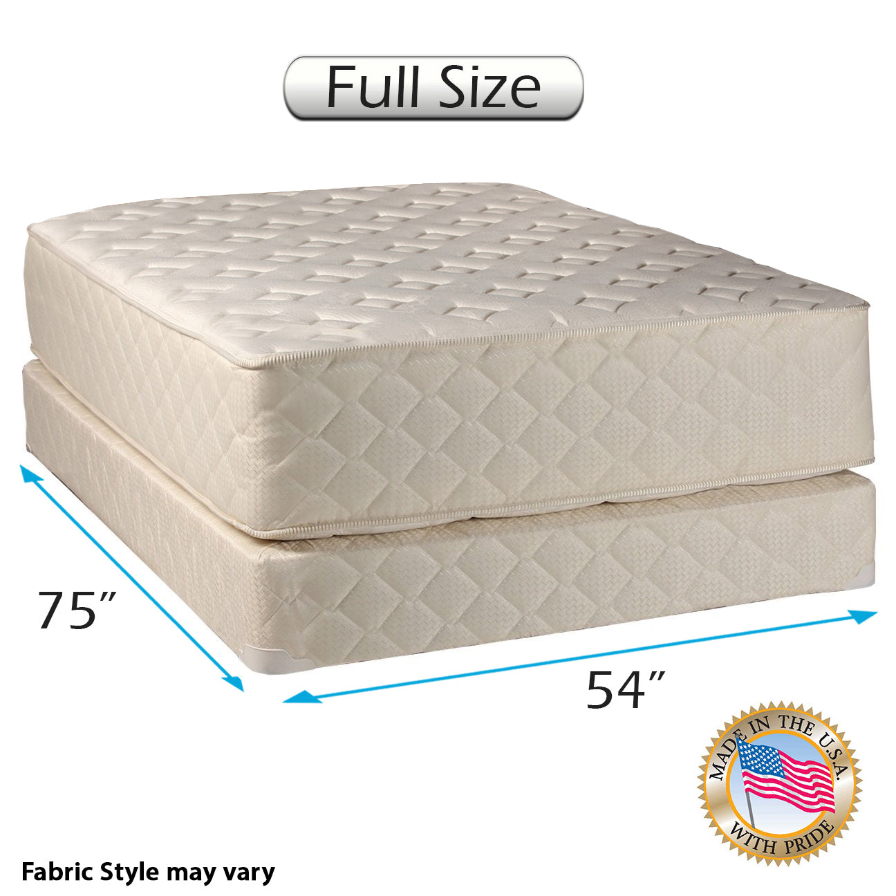 Highlight Luxury Firm Full Size Mattress & Box Spring Set