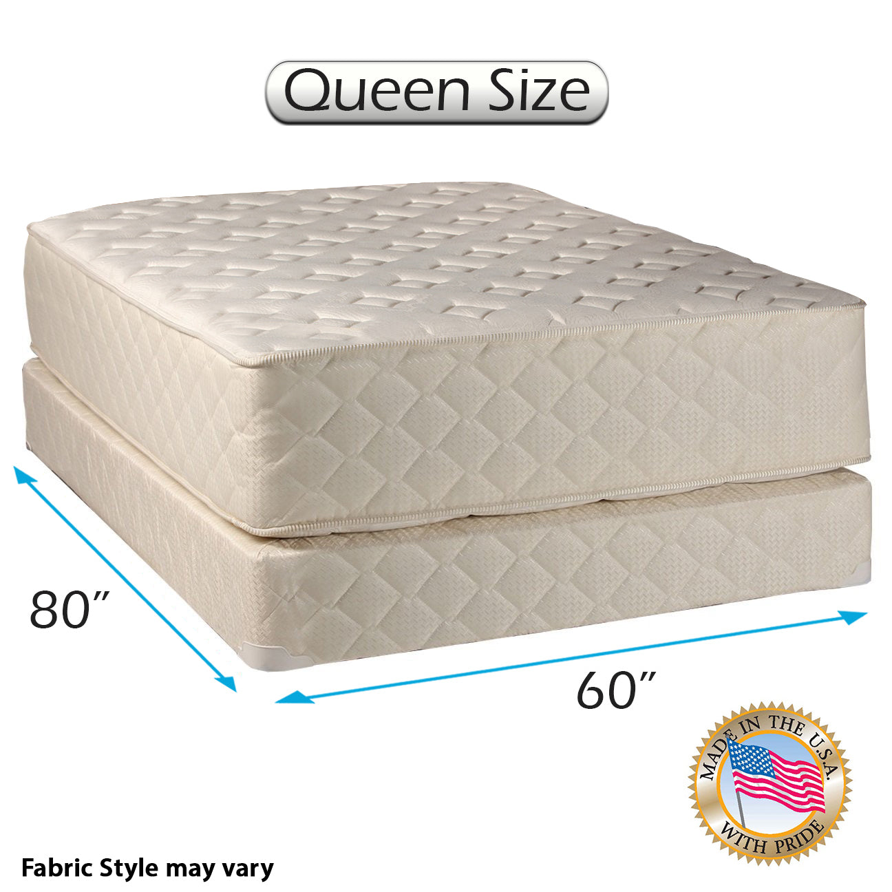 Highlight Luxury Firm Queen Size Mattress & Box Spring Set