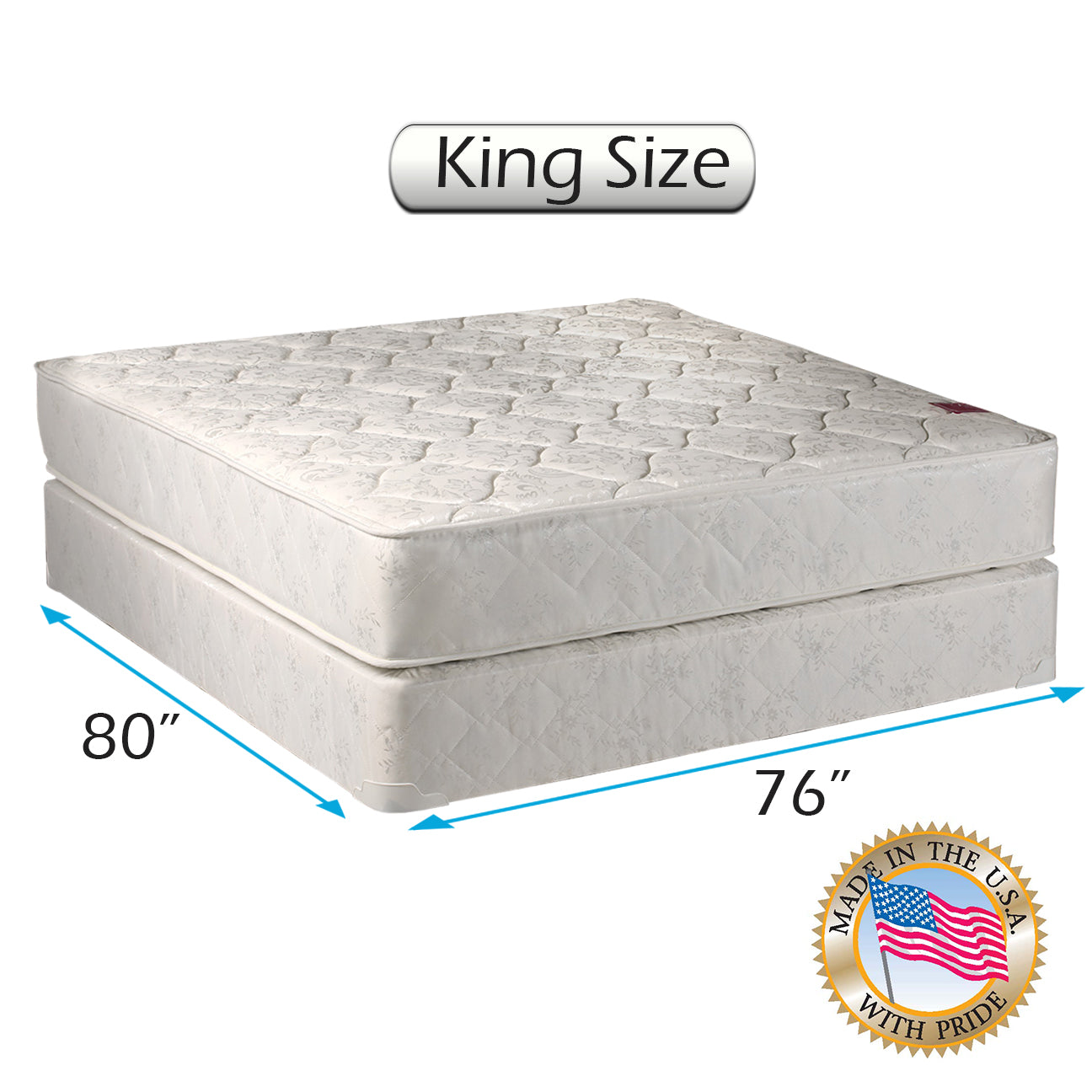 Legacy 2 Sided King Size Mattress and Box Spring Set