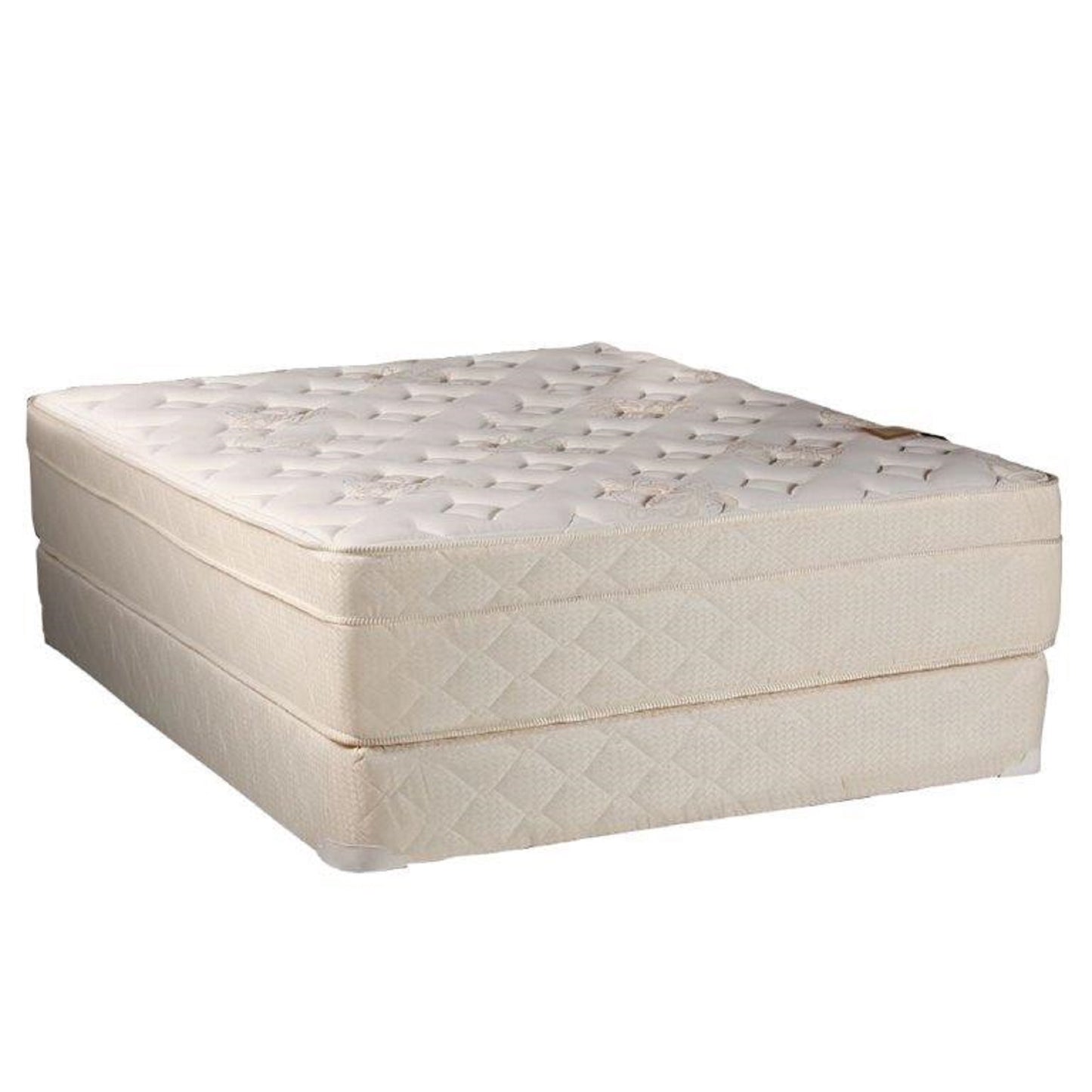 Beverly Hills Firm Foam Encased Eurotop (Pillow Top) Twin Size Mattress and Box Spring Set