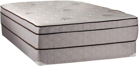 Fifth Ave Extra Soft Foam Eurotop (PillowTop) Twin Size Mattress & Box Spring Set - Therapeutic Technology, Orthopedic Support, Quality Sleep System