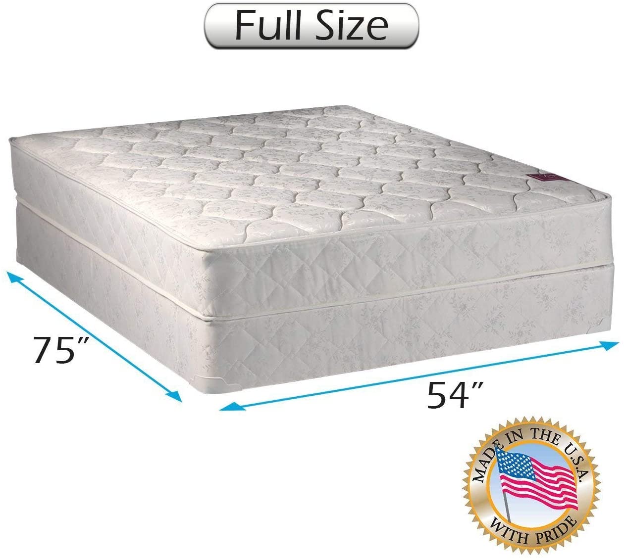 Legacy Full Size Mattress and Box Spring Set - One Sided