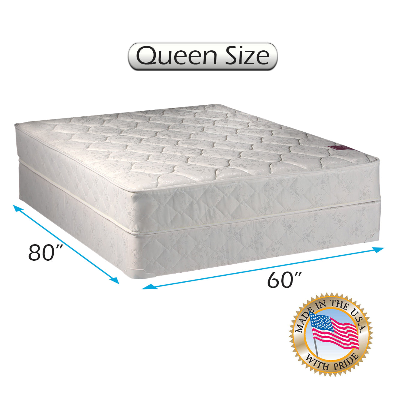 Legacy 2-Sided Queen size Gentle Firm Mattress and Box Spring Set