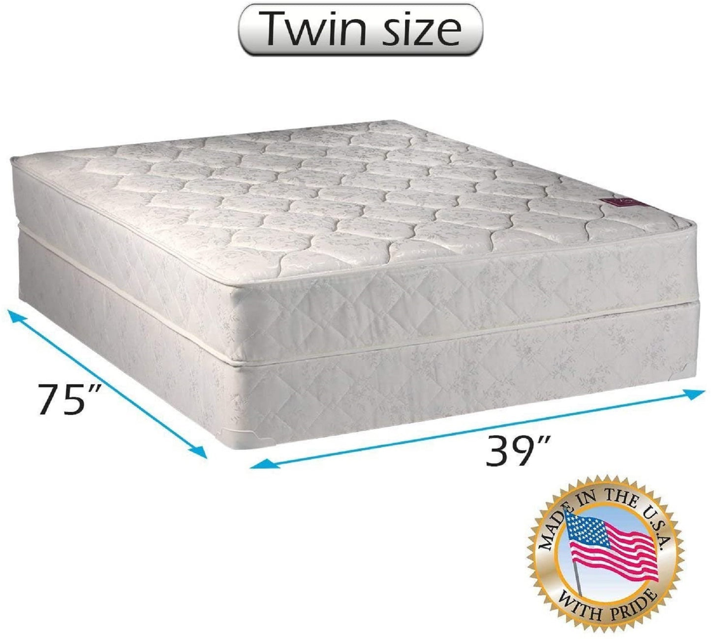 Legacy Twin Size Mattress and Box Spring Set - One Sided