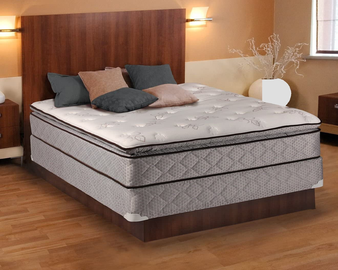 Dream Solutions Madison Gentle Plush Pillowtop Full Size Mattress and Box Spring Set