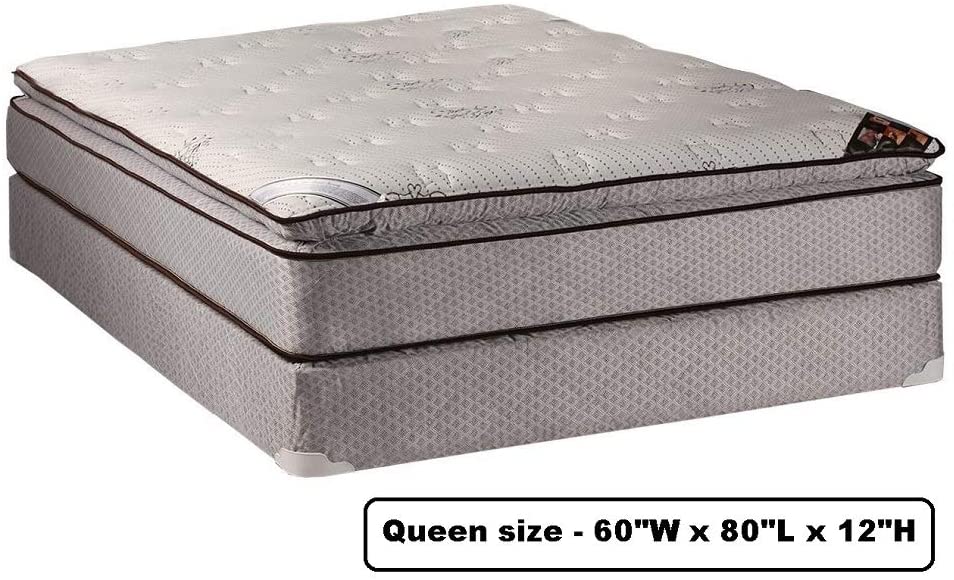 Spinal Plush Queen Size PillowTop (Eurotop) Mattress and Box Spring Set