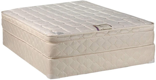 Dream World Inner Spring Pillowtop (Eurotop) Twin Size Mattress and Boxspring Set